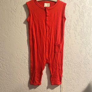 Kyte Baby Crimson Snap Romper (Sleeveless)